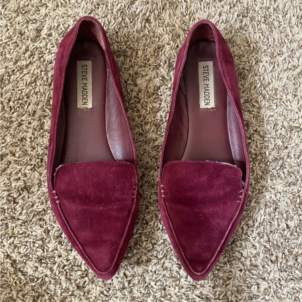 Steve Madden burgundy shoes